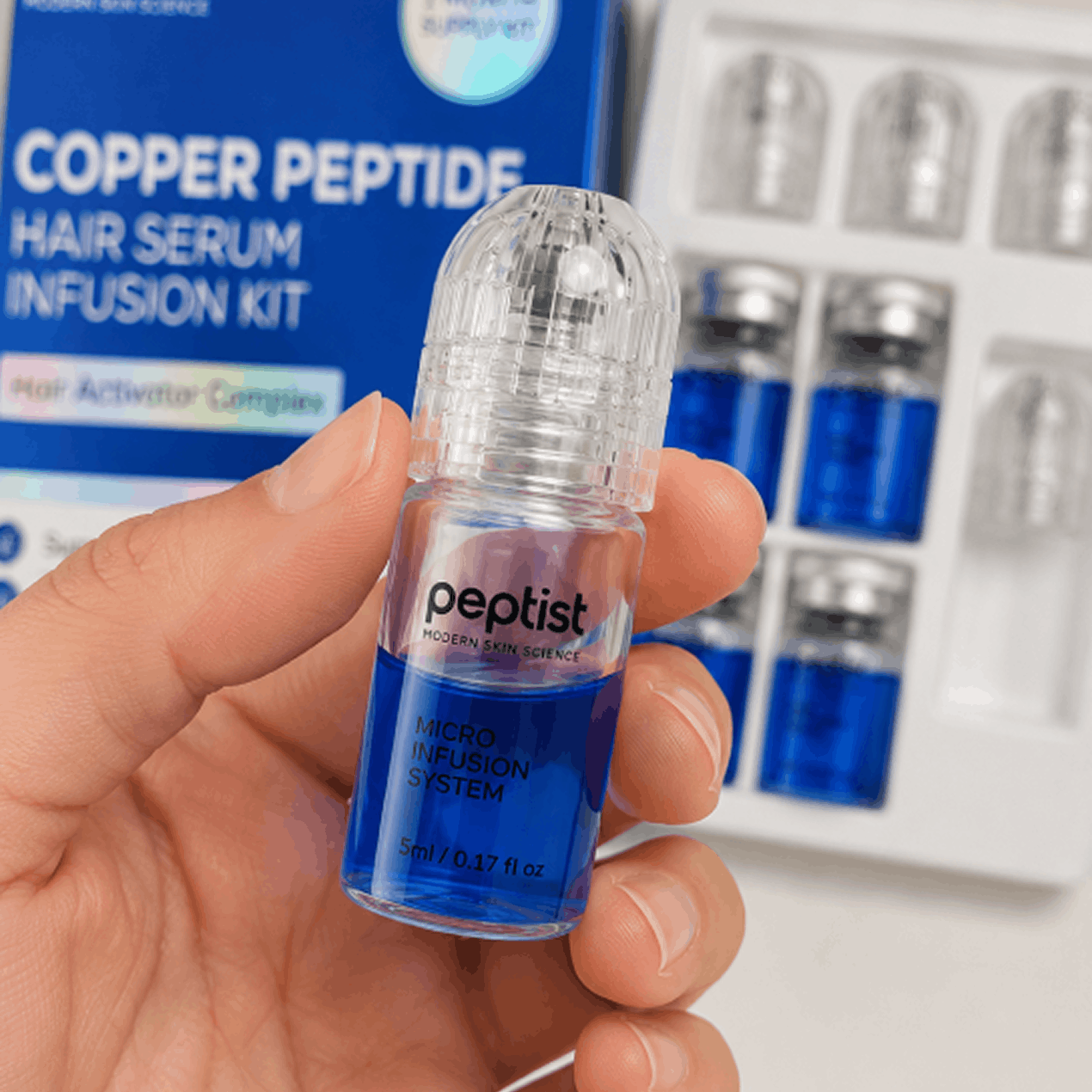 Copper Peptide Hair Serum Infusion Kit