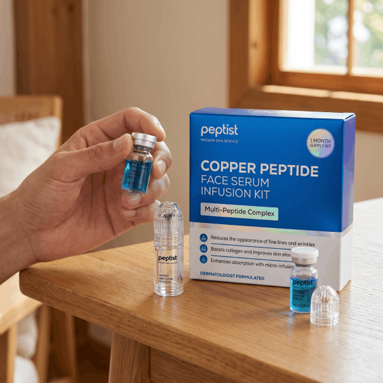 Copper Peptide Face Serum Infusion Kit