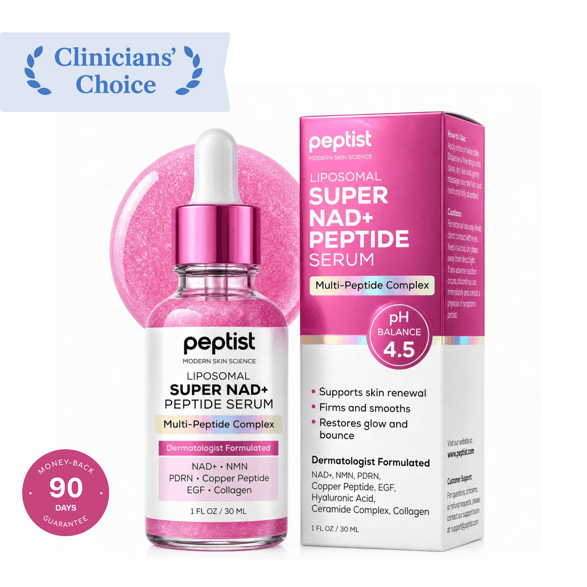 Liposomal Super NAD+  Peptide Serum
