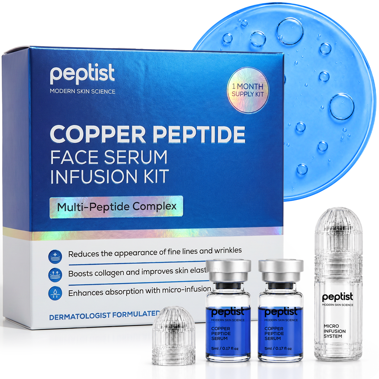 Copper Peptide Face Serum Infusion Kit